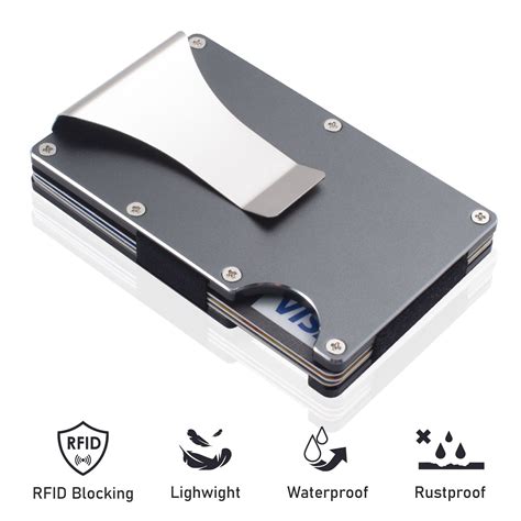 aluminum credit card wallet rfid|rfid aluminum front pocket wallet.